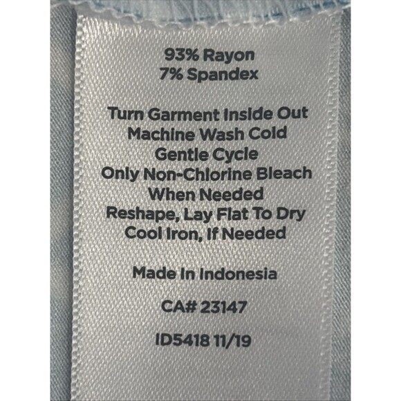 Talbots Petite XLDress Sheath Self Tie Cap Sleeve Stretch Blue Geometric Print - Picture 12 of 14